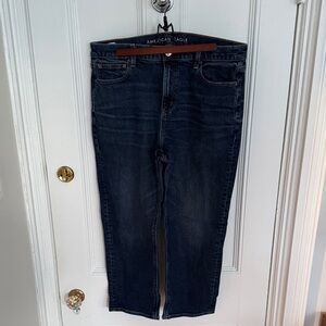 American Eagle Outfitters Women's High Rise Dark Blue Jeans